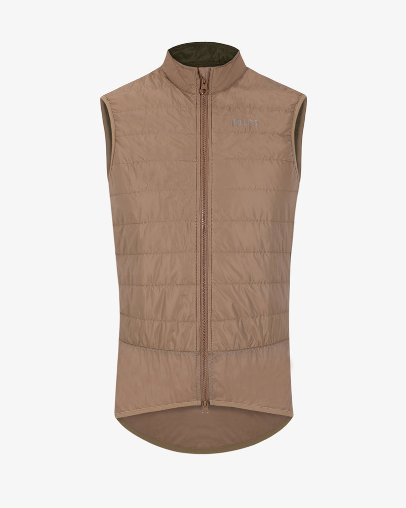 Insulated Gilet - Sand | premium cycle products | NDLSS NDLSS