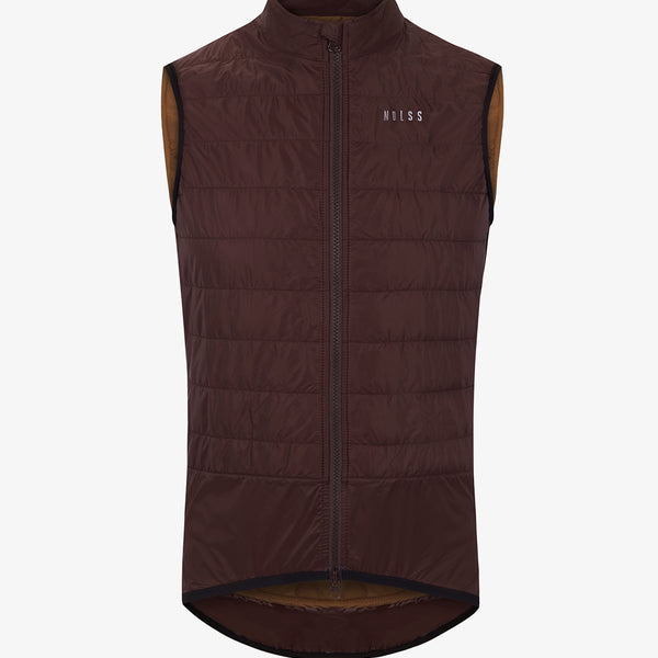 Insulated Gilet - Dark Wine | premium cycle products | NDLSS NDLSS